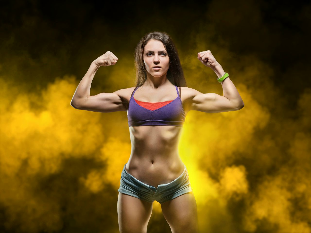 Athletic girls in Roseau